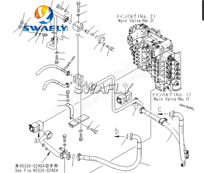 ขอแนะนำชุดวาล์วควบคุมหลัก KOMATSU PC1250-8 ที่ได้รับการตกแต่งใหม่ดั้งเดิมจาก SWAFY