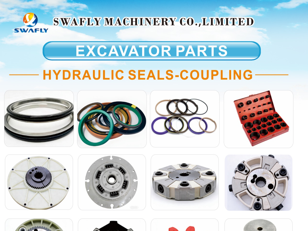 ซีลและชิ้นส่วนคุณภาพสำหรับรถขุด รถตัก และรถดันดิน
